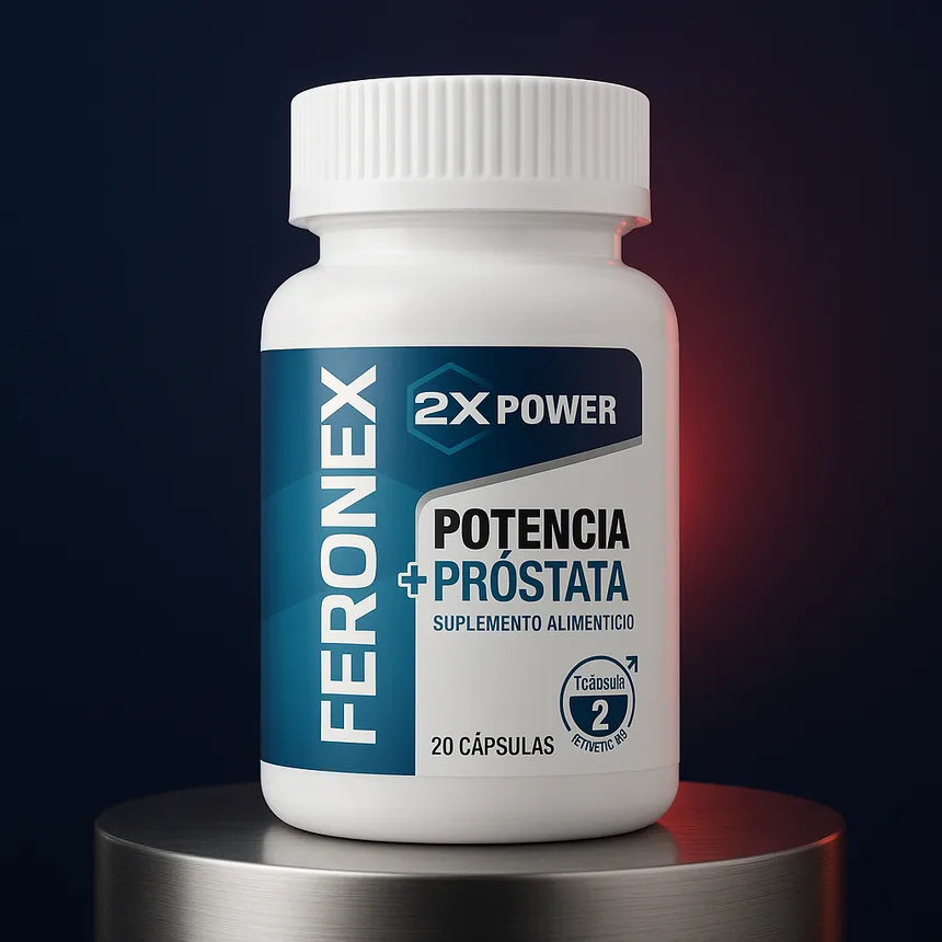 Bote de Feronex, suplemento para la salud masculina